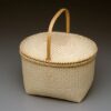 Oval Shaker Feather Basket by Alice Ogden