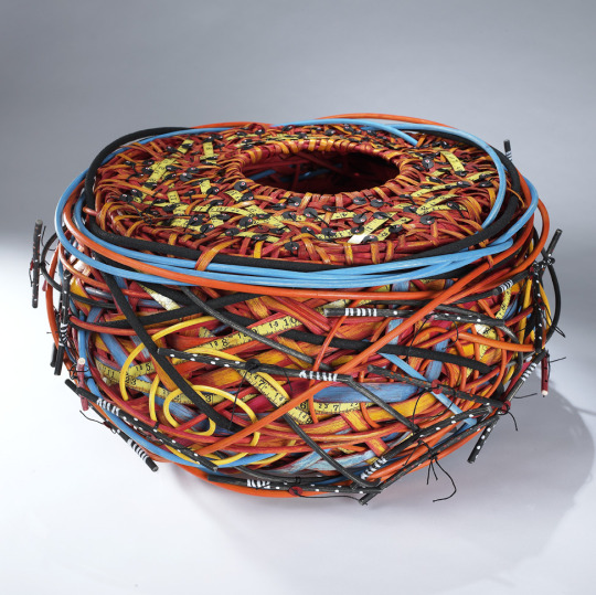 Orbit 2, a rand weave basket by Shannon Weber