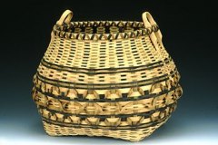 Fancy Oak Storage Basket by Luke & Willow Block