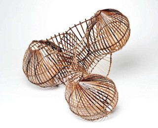 Charissa Brock - Triad: Waxed linen thread, bamboo
